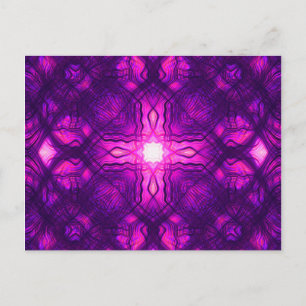 Postal Patrón cruzado de Kaleidoscope