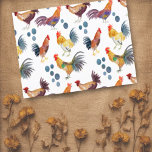 Postal Patrón de acuarela de pollos y huevos coloridos<br><div class="desc">En esta carta colorida se puede disfrutar de este caprichoso patrón de gallinas y huevos. Siempre puedes añadir tu propio texto. Avísame si quieres hacer algo personalizado. Si lo compras,  ¡gracias! Asegúrate de compartir una foto en Instagram de ella en acción y etiquetarme @shoshannahscribbles :)</div>
