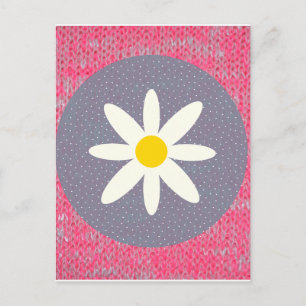Postal Patrón de agotamiento rosa arte de paz amor destin