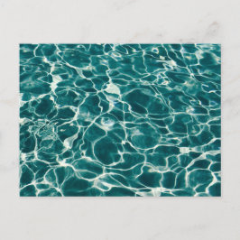 Postal Patrón de agua azul