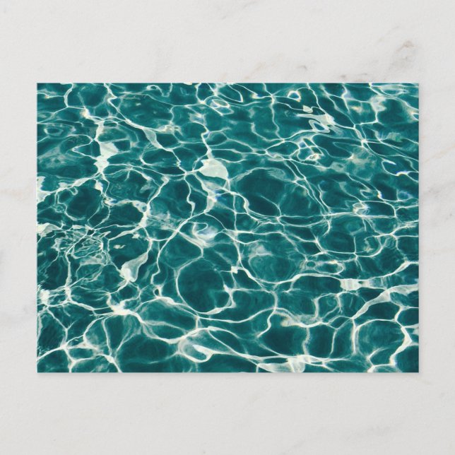 Postal Patrón de agua azul (Anverso)