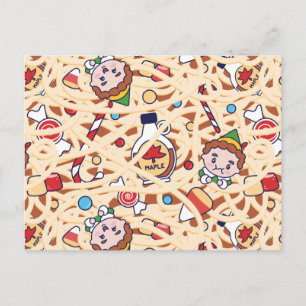 Postal Patrón de alegría navideña de Buddy el Elfo