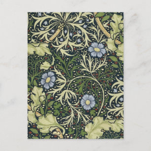 Postal Patrón de algas marinas William Morris Arte de cos
