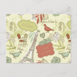 Postal Patrón de amor en París