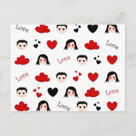 Postal Patrón de amor - Postcard