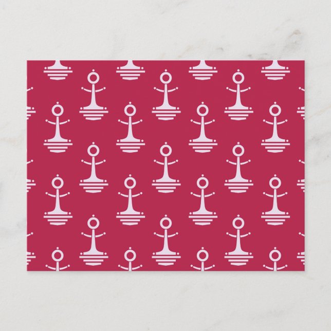 Postal Patrón de anclas modernas (Anverso)