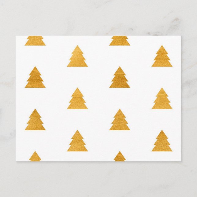 Postal patrón de árbol de Navidad (Anverso)