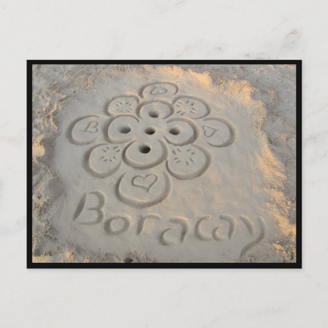 Postal patrón de arenas de boracay (Anverso)