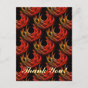 Postal Patrón de Arte Abstracto Elegante Boho Moderno Lin