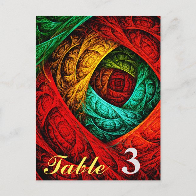 Postal Patrón de arte abstracto moderno artístico colorid (Anverso)