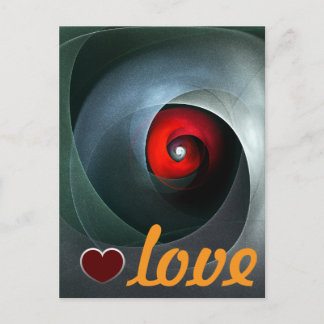 Postal Patrón De Arte Resumen Artístico Moderno De Swirl
