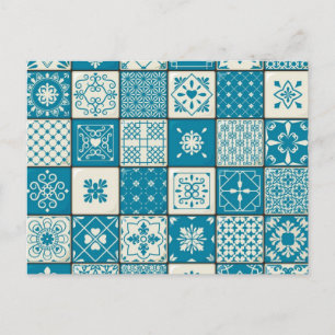 Postal Patrón de azulejos de cerámica