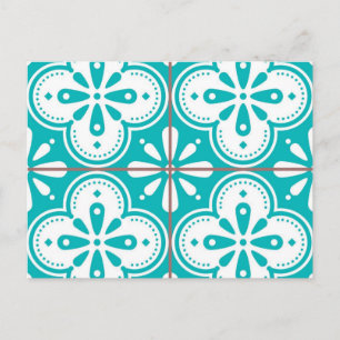 Postal Patrón de azulejos de cerámica