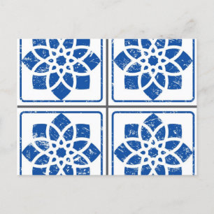 Postal Patrón de azulejos de cerámica