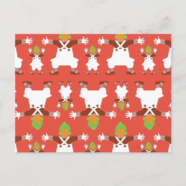 Postal Patrón de baile Oompa Loompa (Anverso)