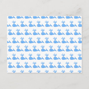 Postal Patrón de ballenas.