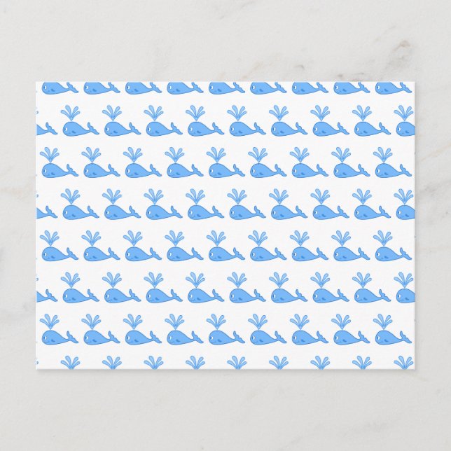 Postal Patrón de ballenas. (Anverso)