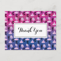 Patrón de ballet sobre gradiente rosa y azul