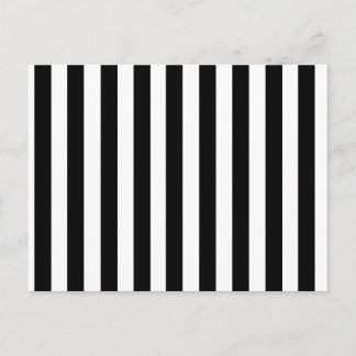 Postal Patrón de bandas blancas y negras
