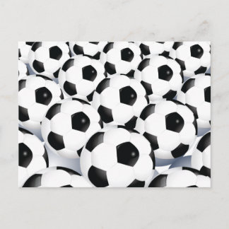 Postal Patrón de bolas de fútbol