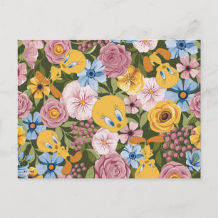 Postal Patrón de bordado floral TWEETY™
