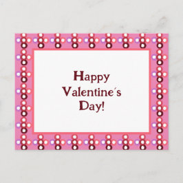 Postal Patrón de burbuja roja