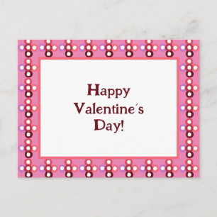 Postal Patrón de burbuja roja