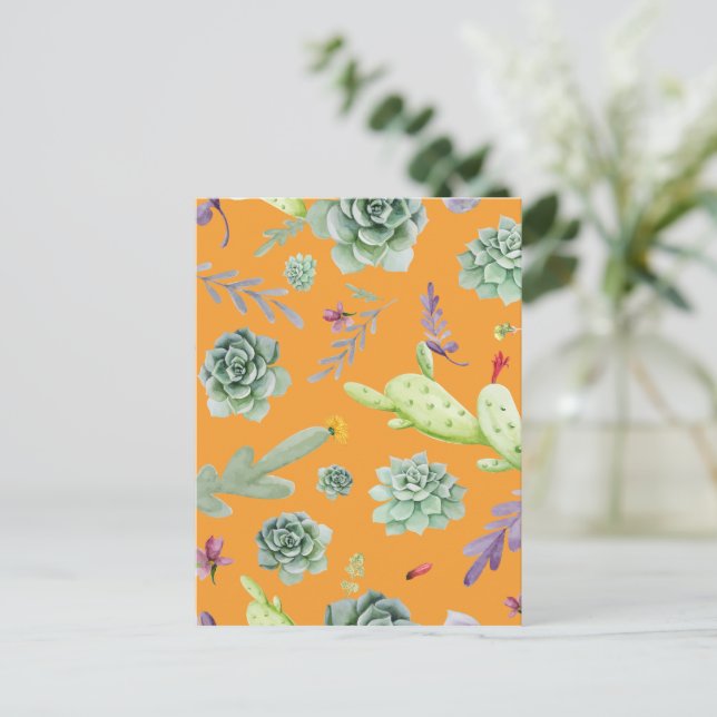 Postal Patrón de Cactus 11 (Anverso de pie)