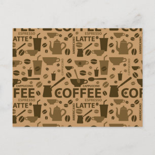 Postal Patrón de café