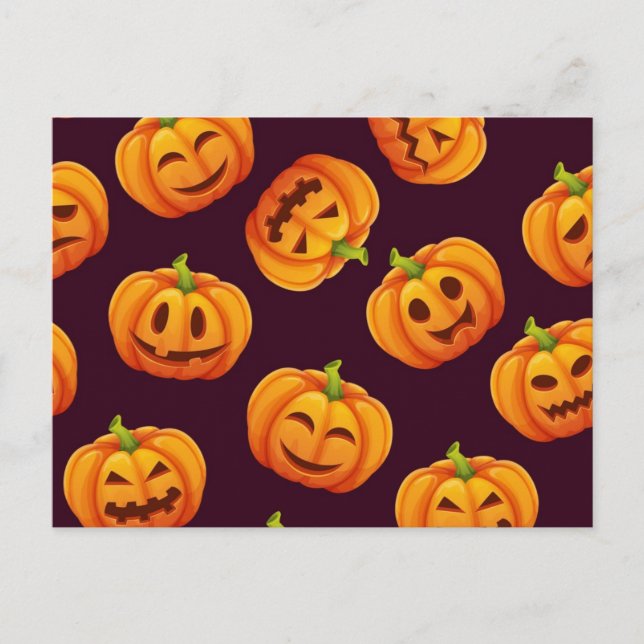Postal Patrón de calabaza (Anverso)