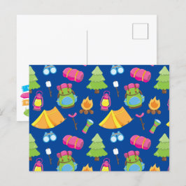 Postal Patrón de campamento de verano