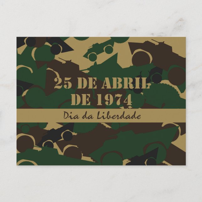 Postal Patrón de camuflaje de vehículos militares (Anverso)