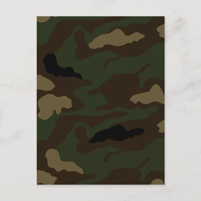 Postal patrón de camuflaje militar (Anverso)