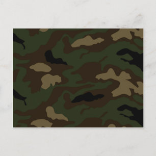 Postal patrón de camuflaje militar