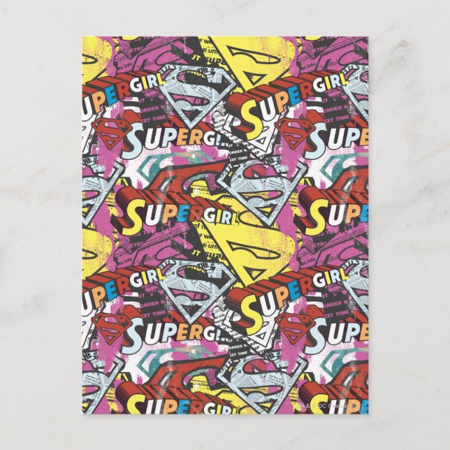 Postal Patrón de Caperos de Comic de Supergirl 4 (Anverso)