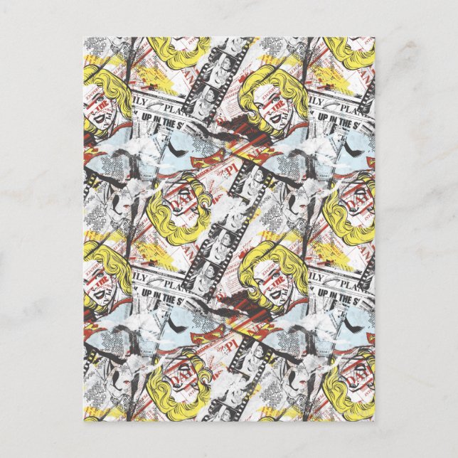 Postal Patrón de Capers de cómics de supergirl 2 (Anverso)