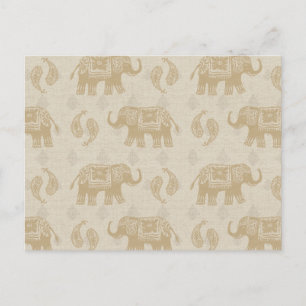 Postal Patrón de caravanas de Elephant Khaki