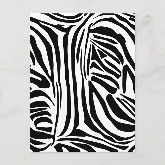 Postal Patrón de cebra (Anverso)