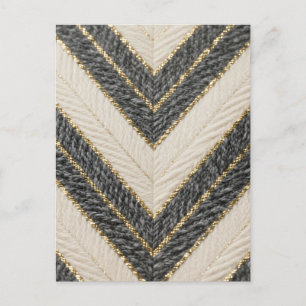 Postal Patrón de Chevron Zigzag Glam