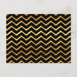 Postal Patrón de Chevrons Metálicos de Relieve metalizado