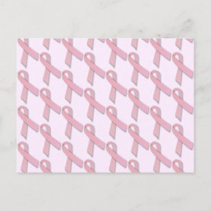 Postal Patrón de cintas rosadas con mosaico