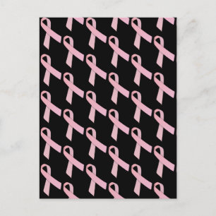 Postal Patrón de cintas rosadas con mosaico