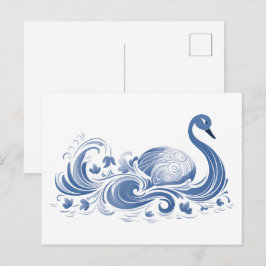 Postal Patrón de cisne