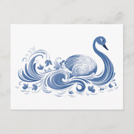 Postal Patrón de cisne