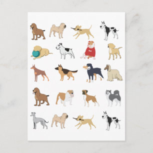 Postal Patrón de club de Dog Lover