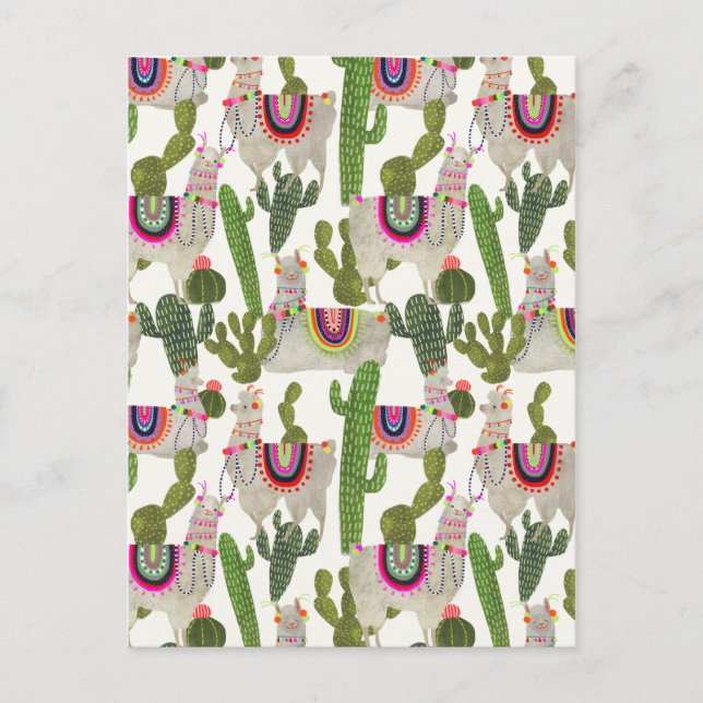 Postal Patrón de colección Llamarama (Anverso)