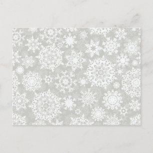 Postal Patrón de copo de nieve