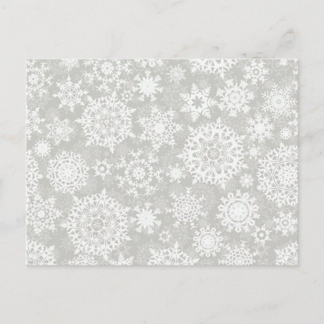 Postal Patrón de copo de nieve (Anverso)
