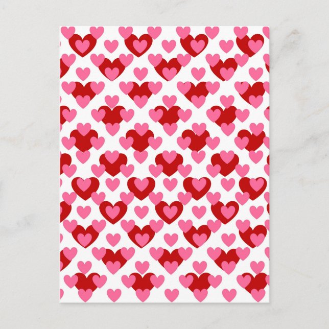 Postal Patrón de corazón (Anverso)
