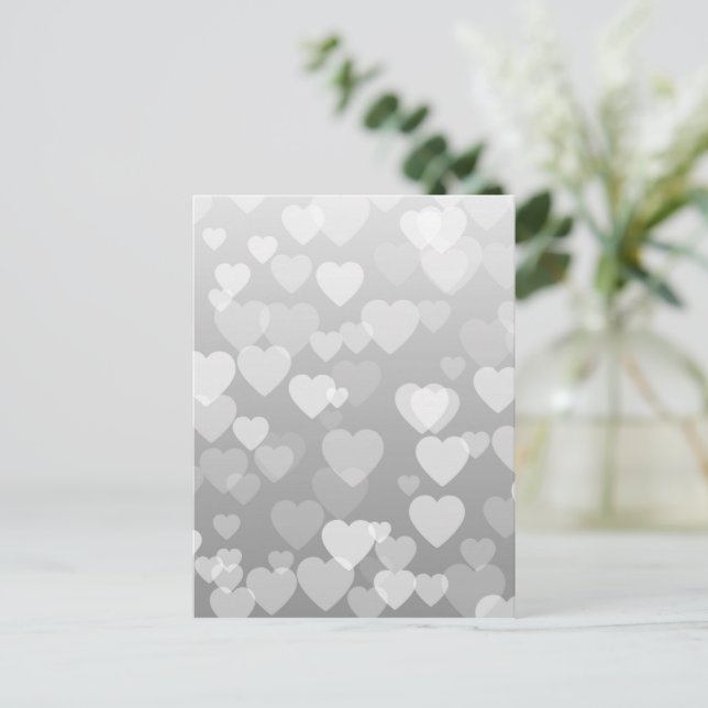 Postal Patrón de corazones 17 (Anverso de pie)